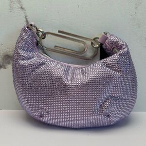 Off-White Paperclip Mini Hobo Srass | Purple